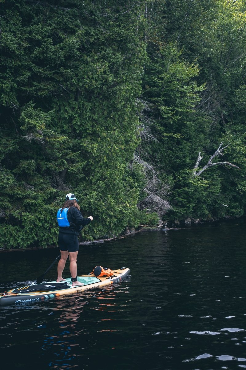 Athabasca S 12'6 Green Inflatable Paddle board (Hybrid Carbon Paddle + Bag with Wheels) - The Wild Tribe