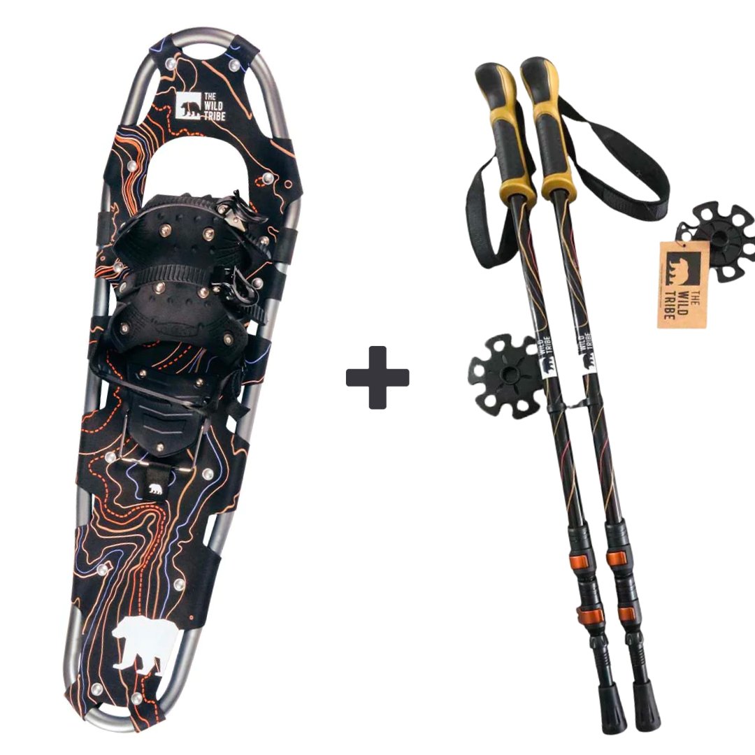 Winter Exploration Kit: Kootenay snowshoe & Ascent trekking poles - The Wild Tribe