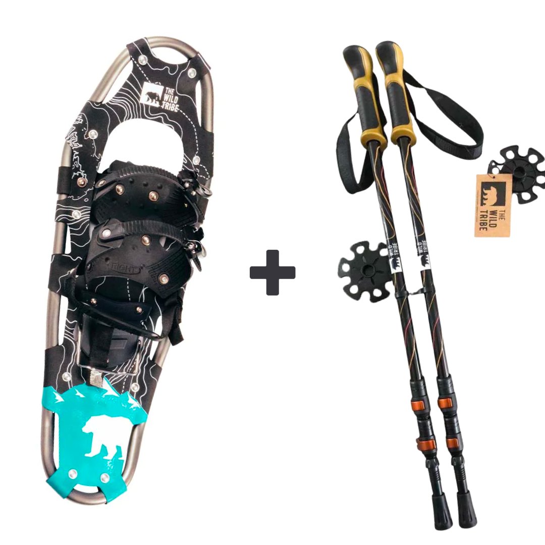 Winter Exploration Kit: Robson snowshoe & Ascent trekking poles - The Wild Tribe