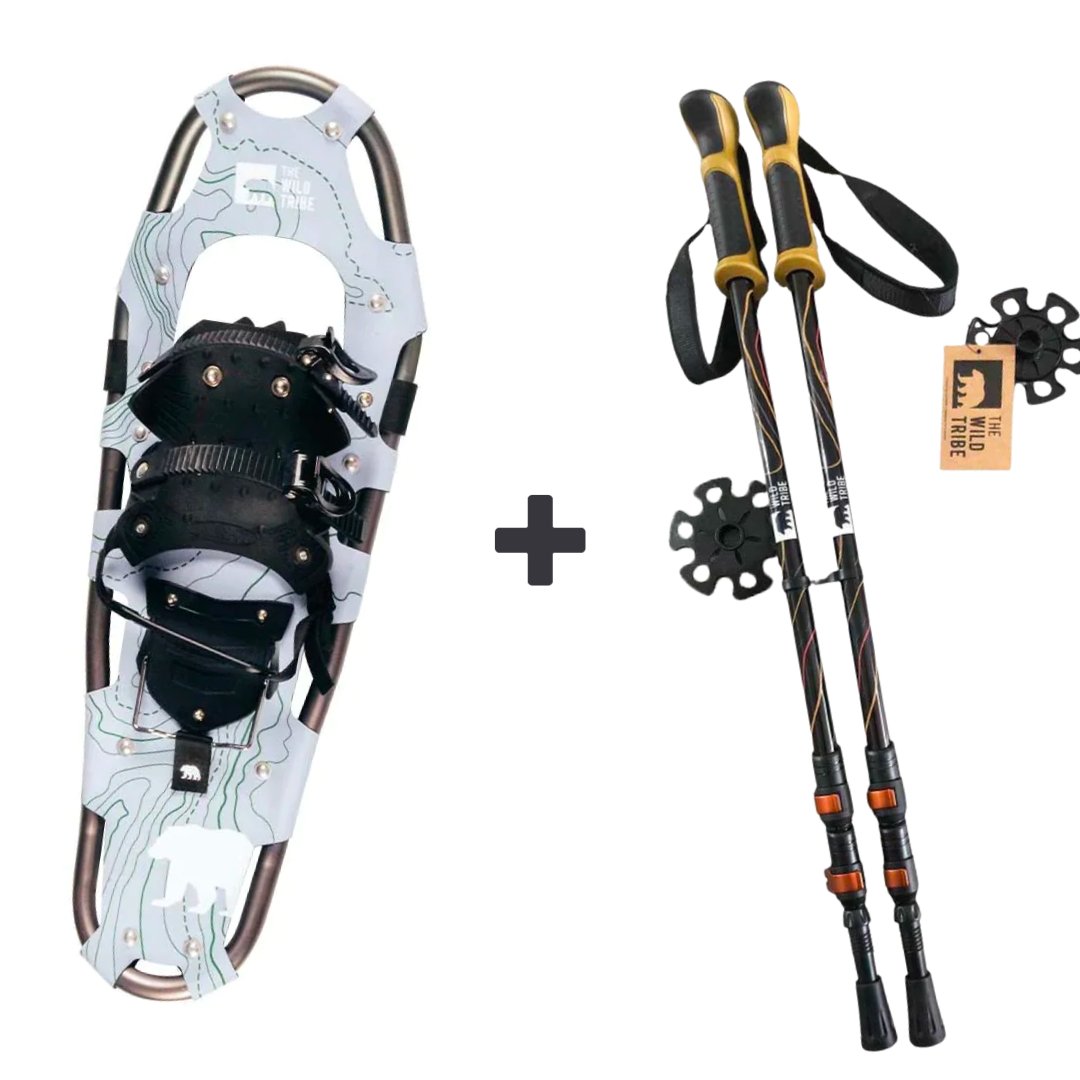 Winter Exploration Kit: Seymour snowshoe & Ascent trekking poles - The Wild Tribe