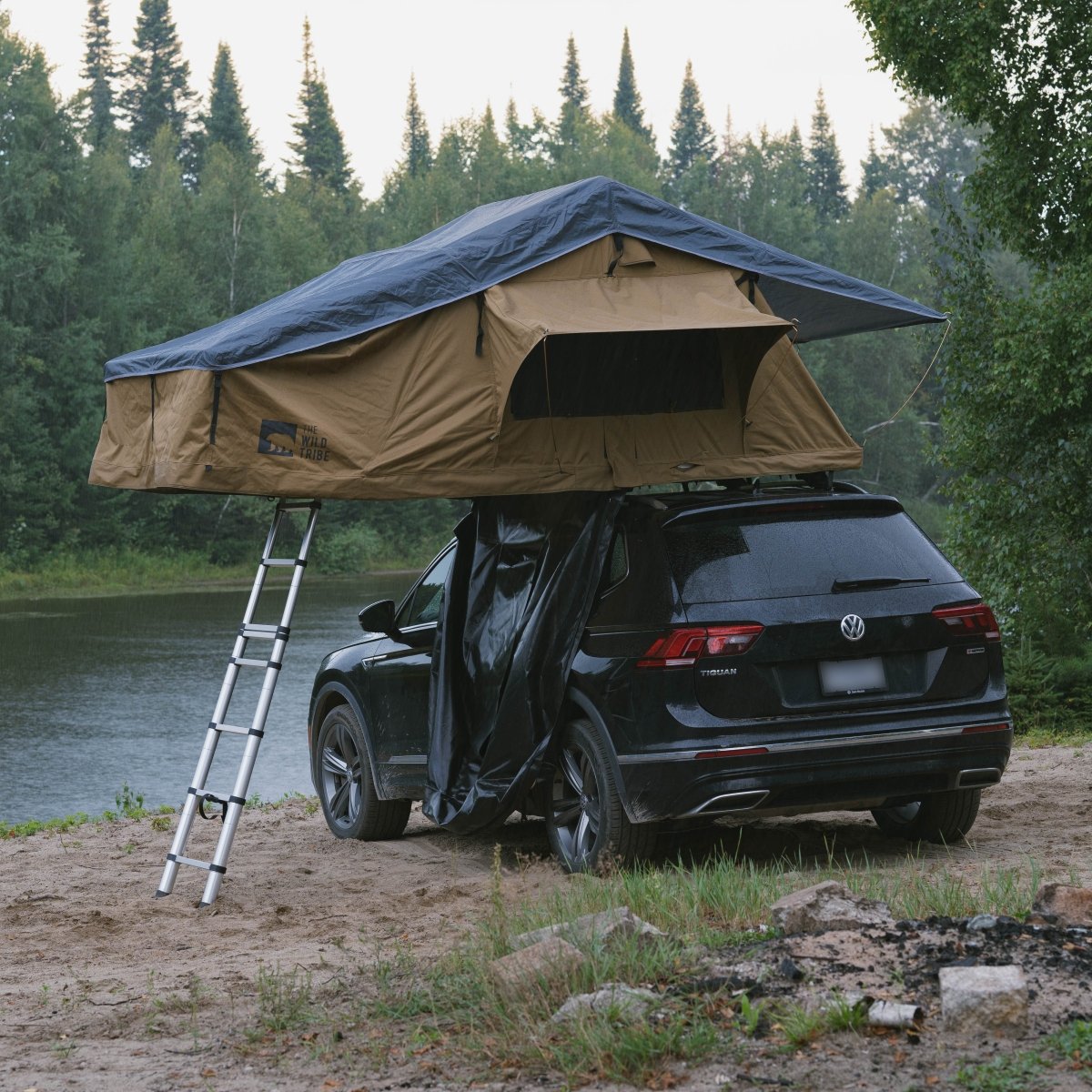Chic Choc 2 XE Rooftop Tent – Universal Fit with Rain-Covered Entrance & 270° Panoramic View - The Wild Tribe