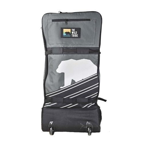 Large Capacity Inflatable Paddle Board Carrier Bag with wheels and shoulder straps - The Wild Tribe