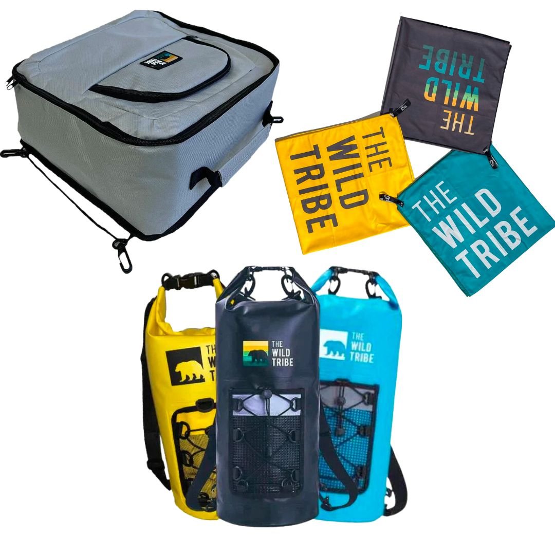 Marine Exploration Kit: Tofino waterproof bag, Calama microfiber towel & SUP cooler - The Wild Tribe