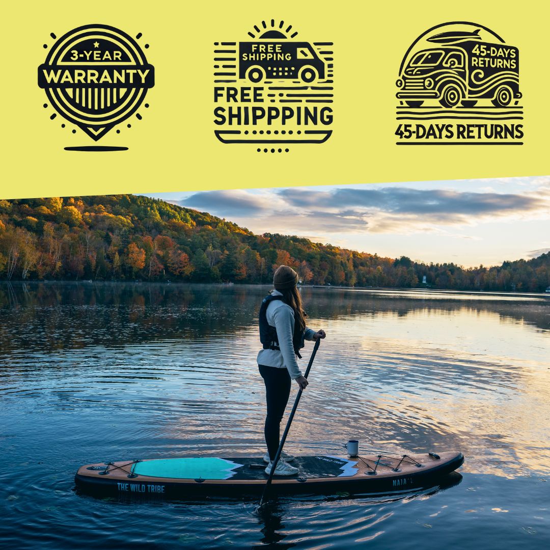 Naïa 10' Inflatable Paddleboard - Carbon Paddle & 20PSI - The Wild Tribe