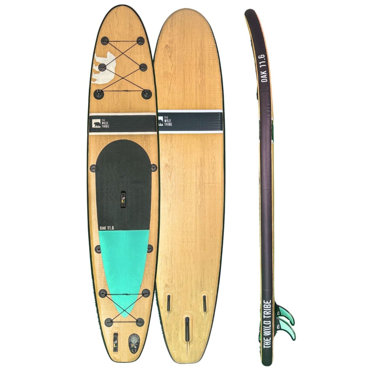 Oak 11'6 (2024): River and Sea 11'6" Premium Inflatable Paddleboard - The Wild Tribe