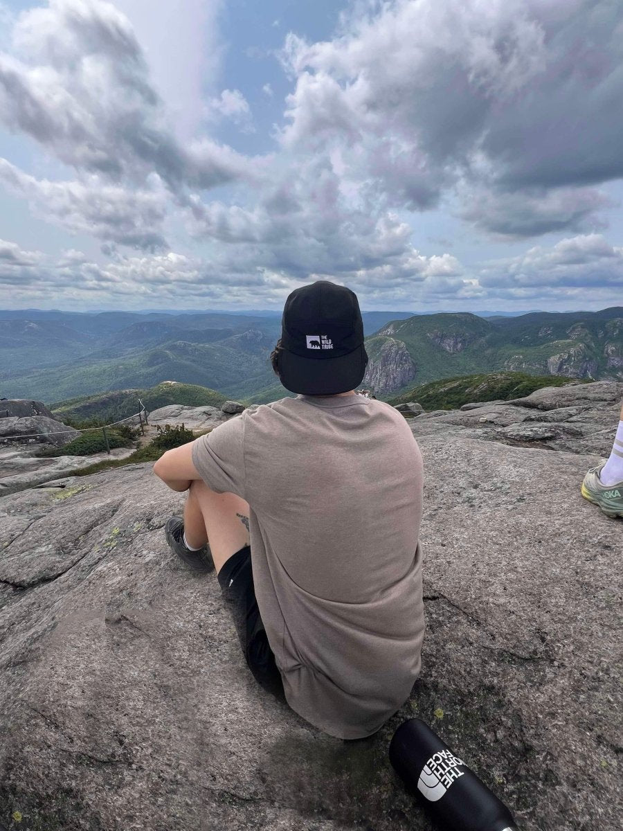 PeakCap - Athletic 5 Panel Cap - Black - The Wild Tribe