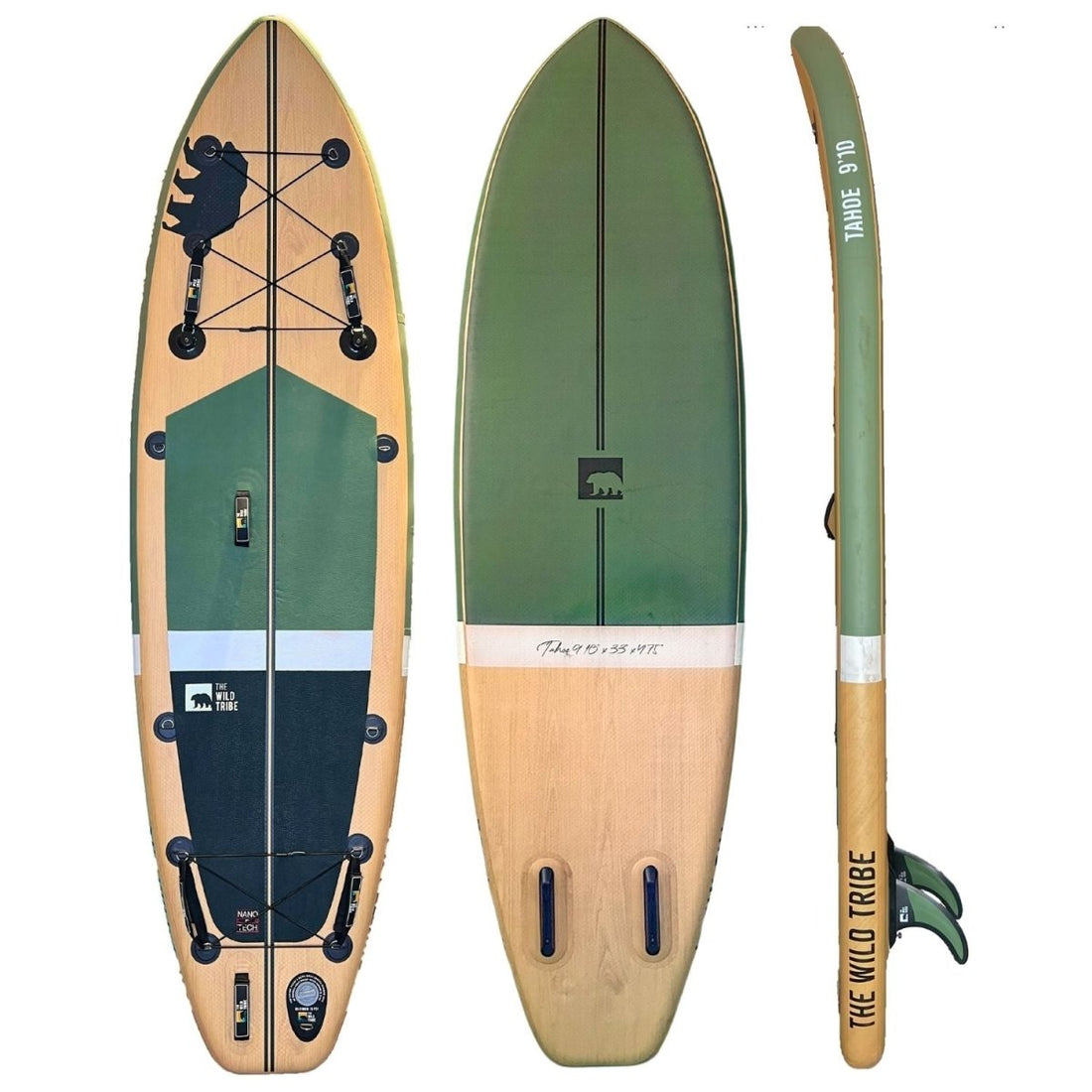 Tahoe Green: NanoTech™ 9'10" Premium Inflatable Paddleboard (2023) - The Wild Tribe
